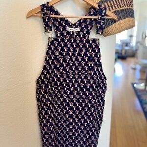 Adorable Mushroom Lightweight Corduroy Overall Dress, SM Wardrobe, NWT